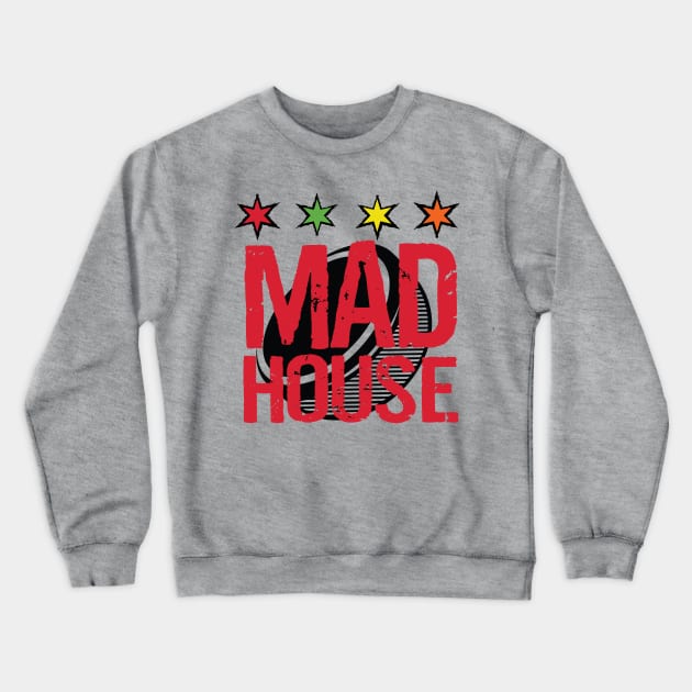 Madhouse Podcast Alternate Logo Crewneck Sweatshirt by Madhouse Chicago Hockey Podcast